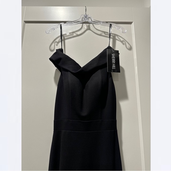 Off the Shoulder Black Prom Dress | Sherri Hill - Picture 4 of 4